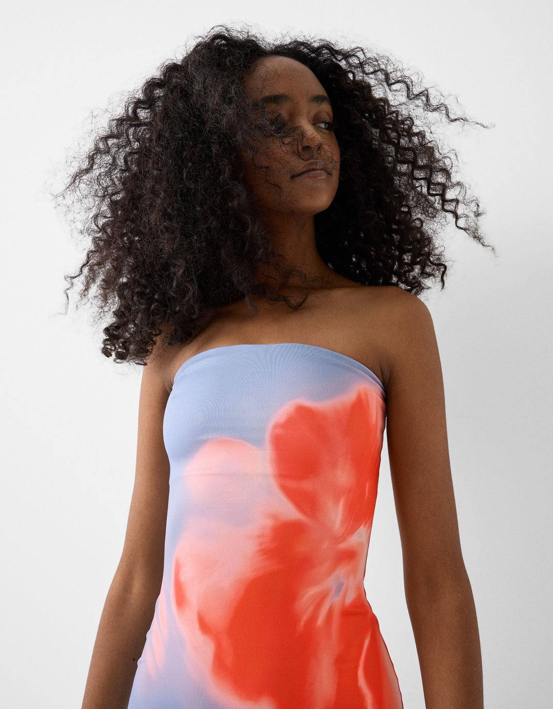 Lotus - Bandeau Flower Midi Dress