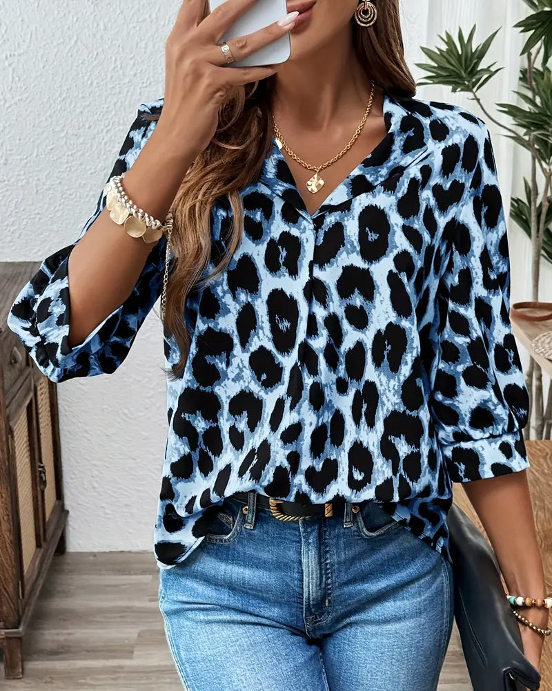Raquel | Blusa estampado de leopardo