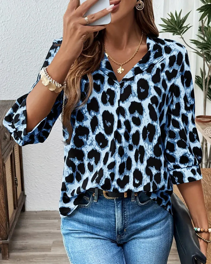 Raquel | Blusa estampado de leopardo