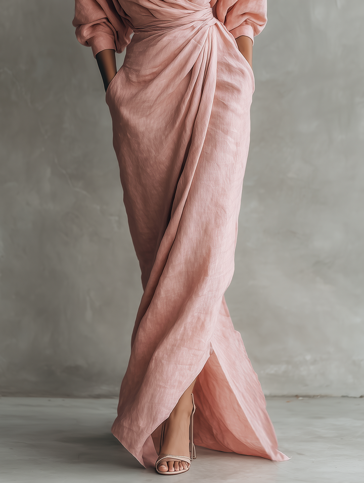Julianna | Minimalist Wrap Maxi Dress