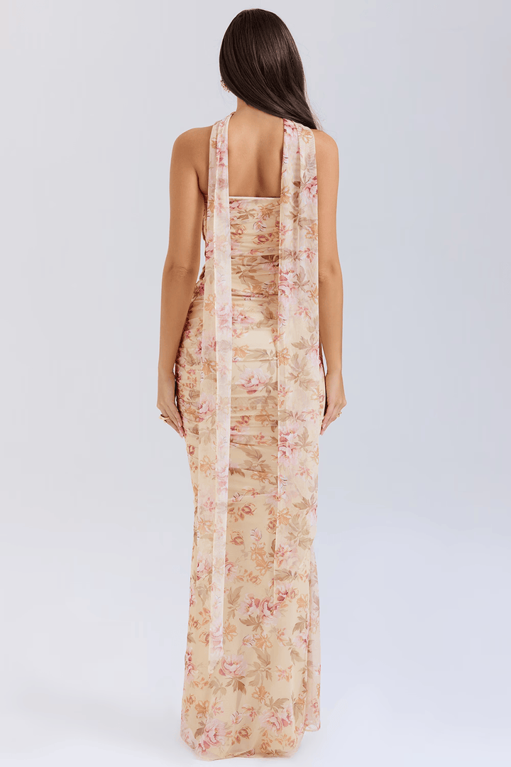SERAPHINA - MESH CORSET MIDI DRESS