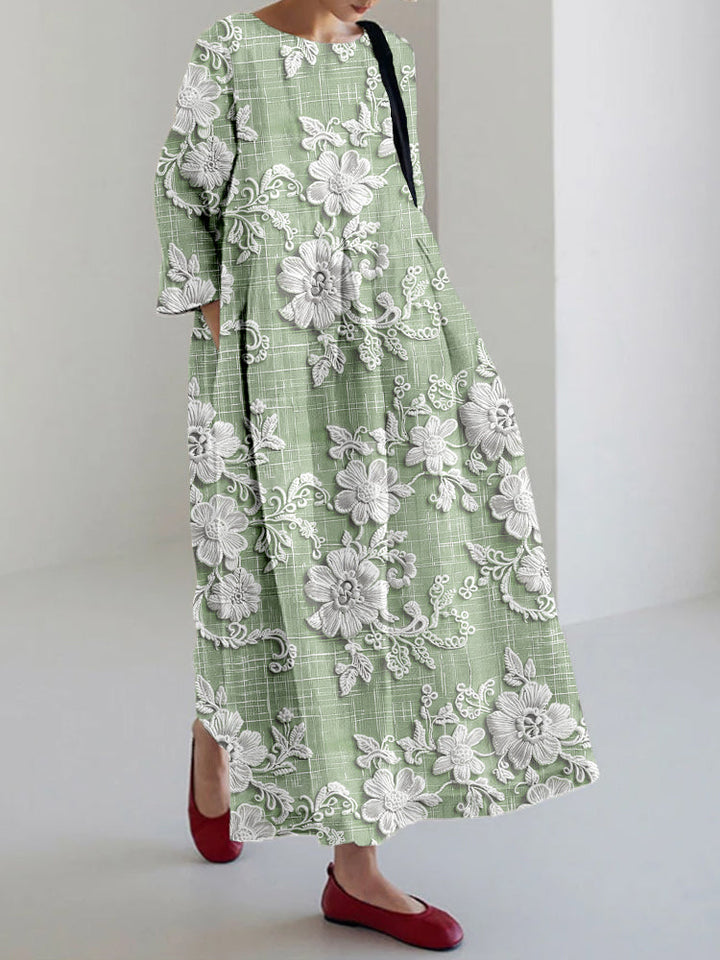 Avery - Elegant Printed Maxi Dress