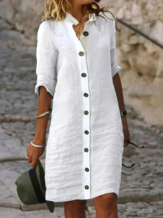 Loes -Classic Summer Midi Dress
