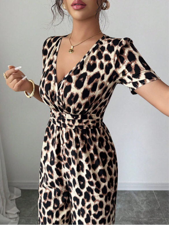 Cenna - Leopard Print Jumpsuit