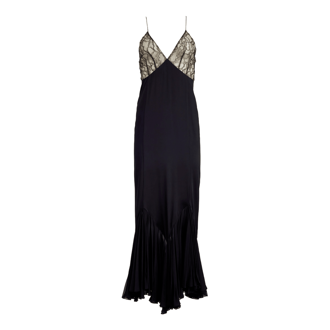 Noreia ™ | Mesh maxi dress with spliced lace