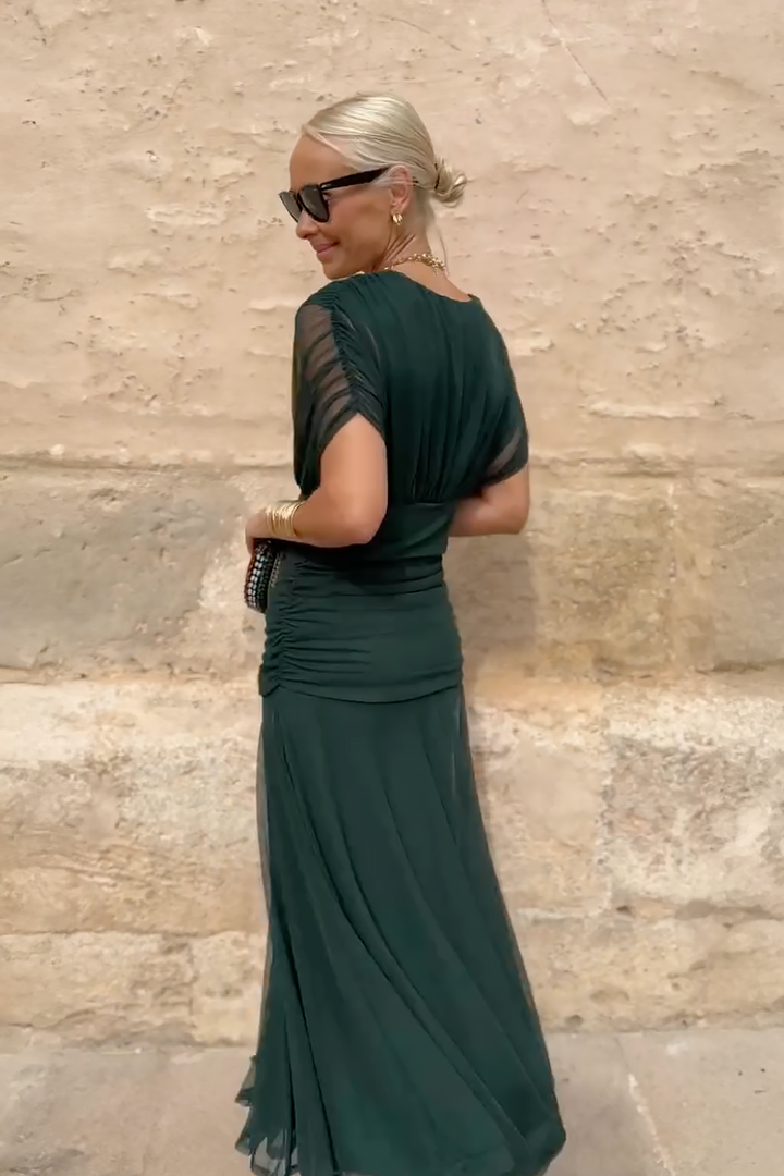 Valentina | V-neck Maxi Dress