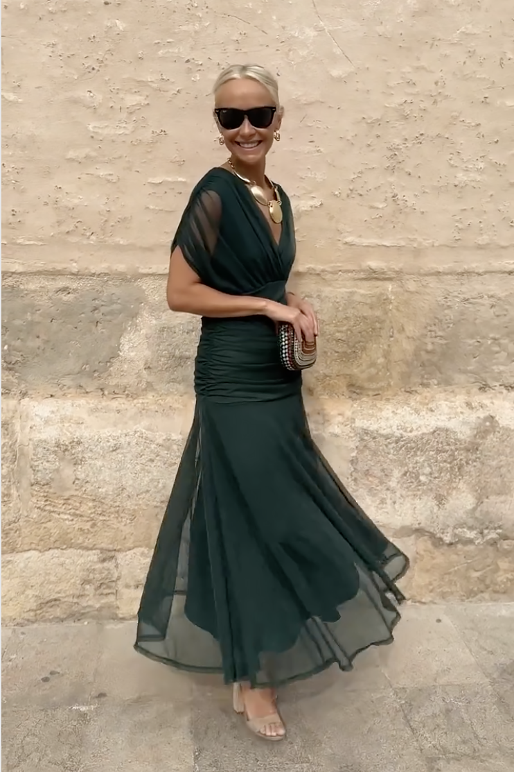 Valentina | V-neck Maxi Dress