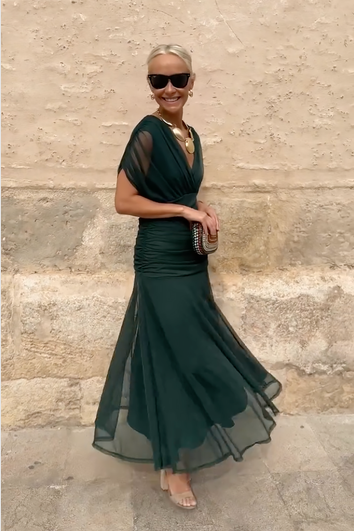 Valentina | V-neck Maxi Dress