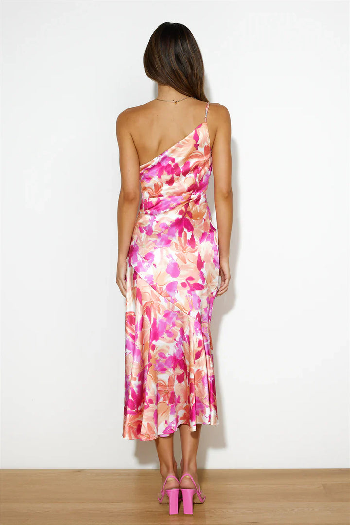 Eliza - One-Shoulder Midi Dress