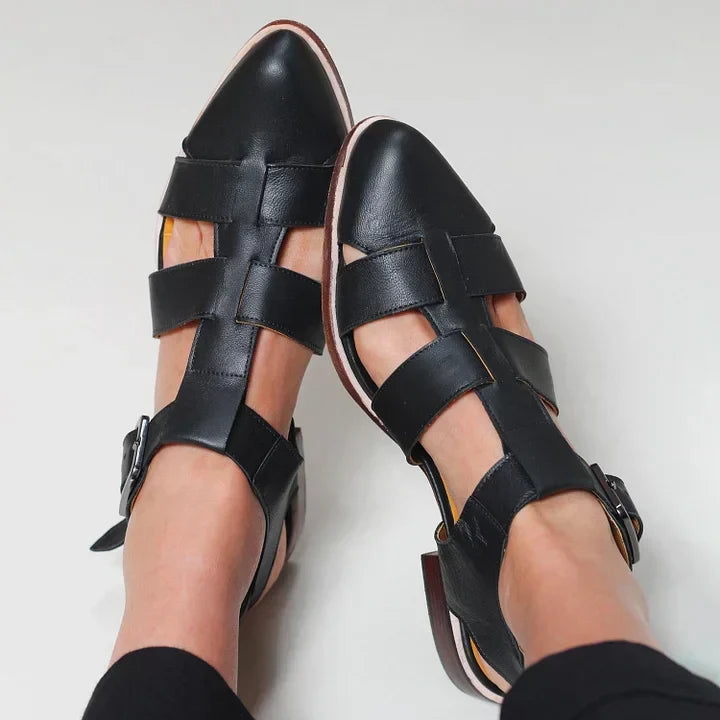 POINTED WOVEN SANDALS