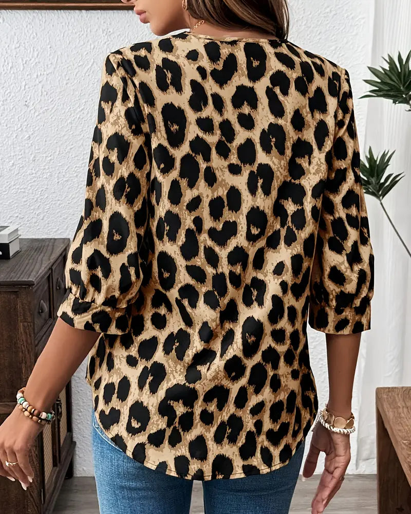 Raquel | Blusa estampado de leopardo