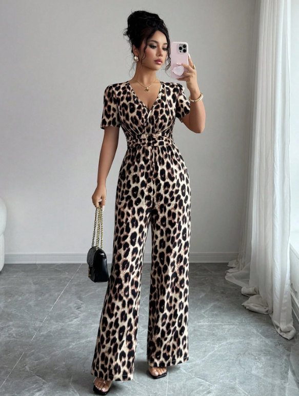 Cenna - Leopard Print Jumpsuit