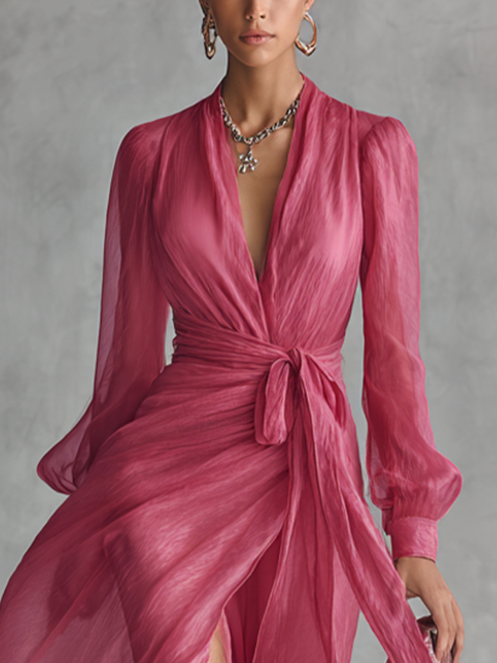 Daisy - Elegant Long Chiffon Dress