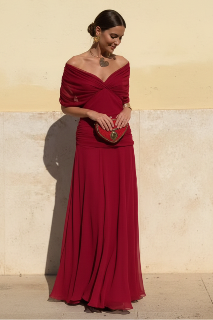Valentina | V-neck Maxi Dress