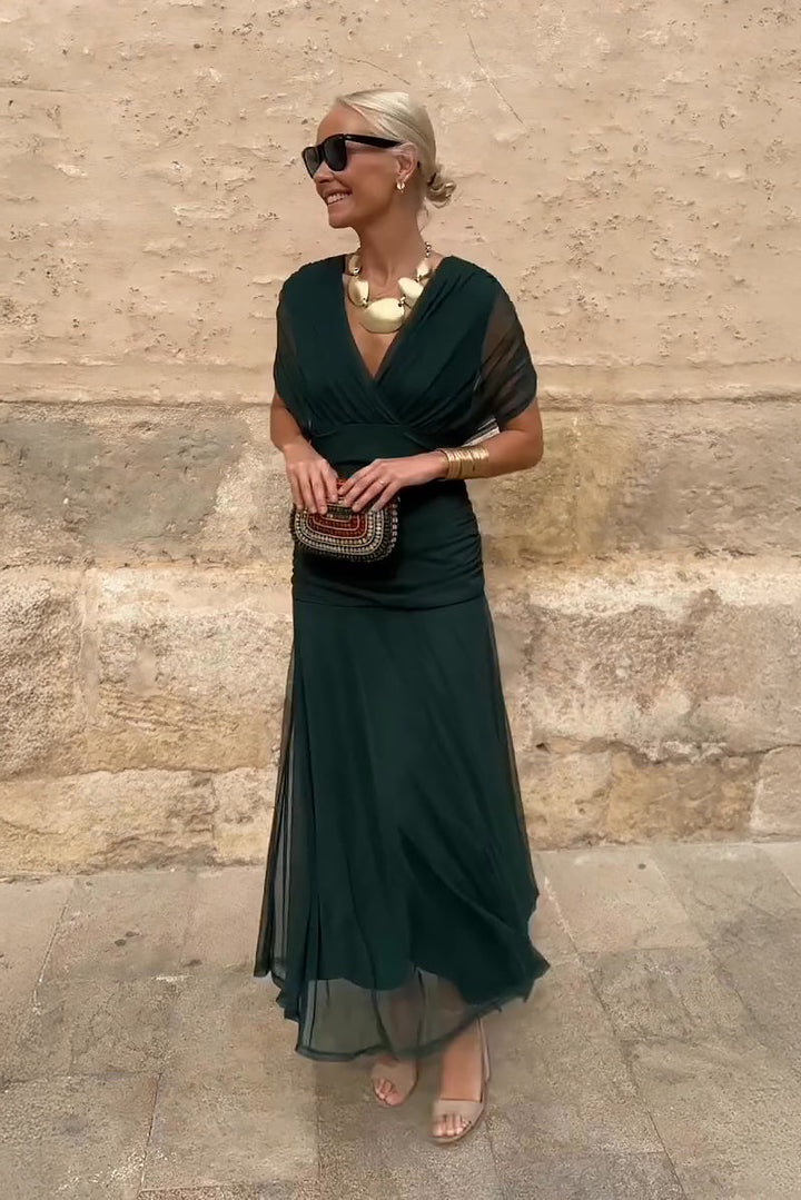 Valentina | V-neck Maxi Dress
