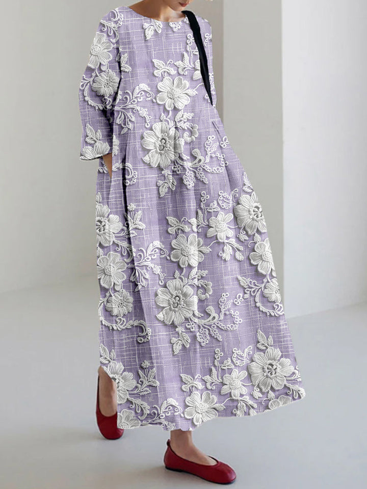 Avery - Elegant Printed Maxi Dress