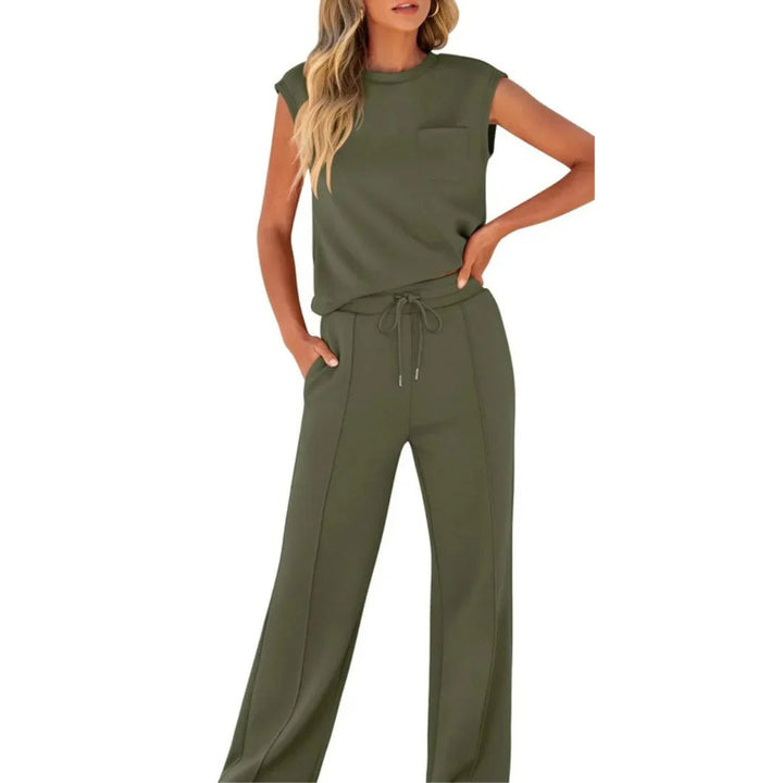 Kaiya | Conjunto casual de verano suave y lounge