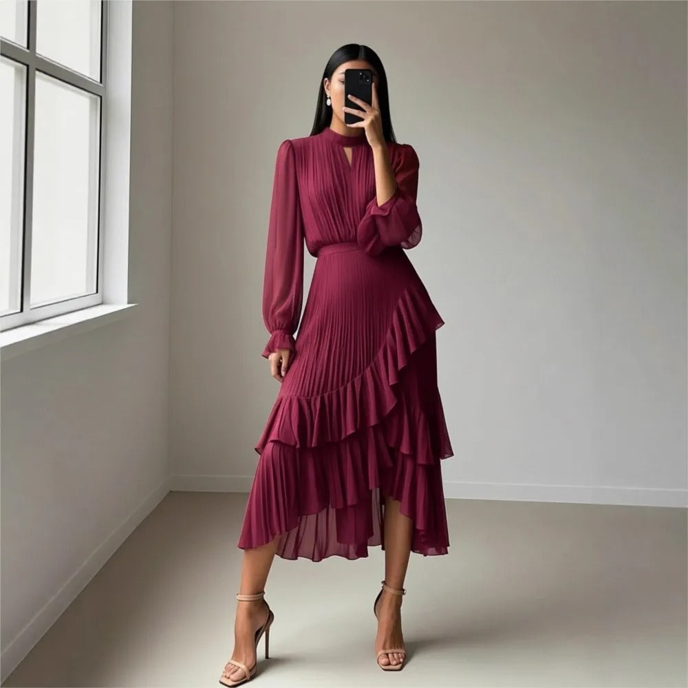 Vera | Elegant Pleated Dress
