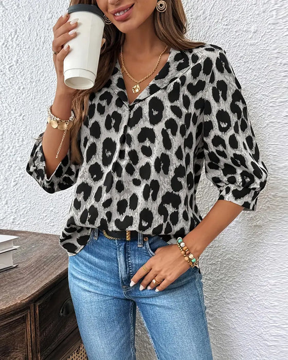 Raquel | Blusa estampado de leopardo