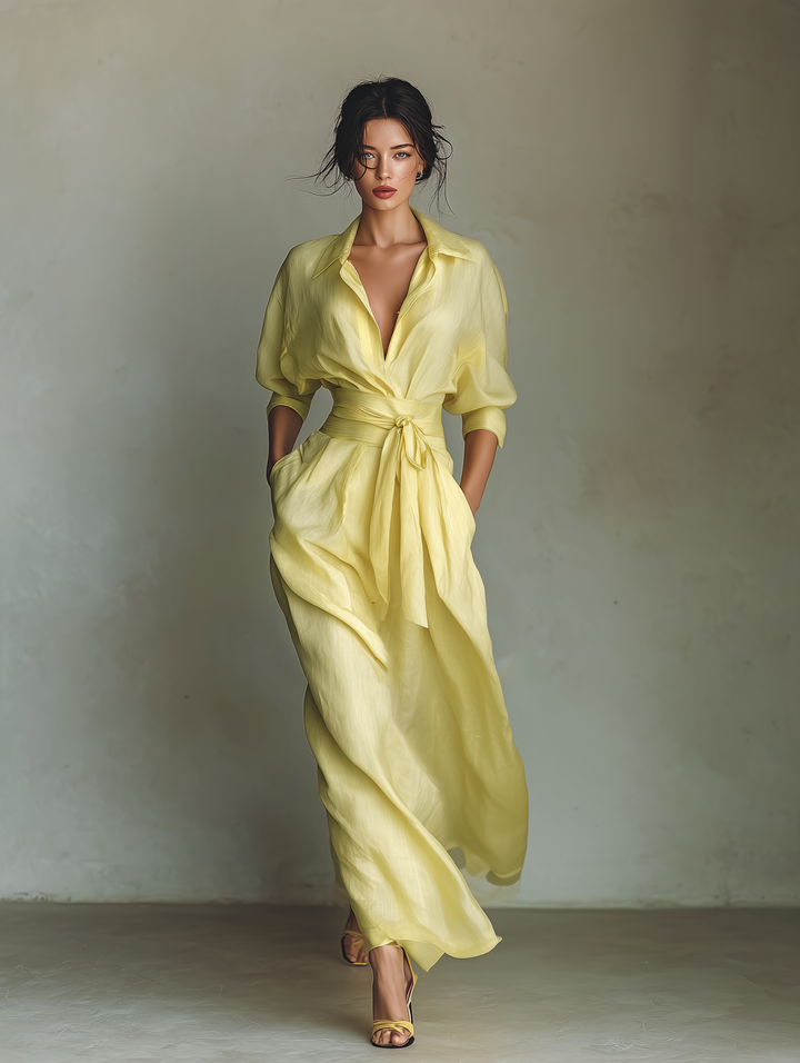 Inna - Maxi Shirt Dress