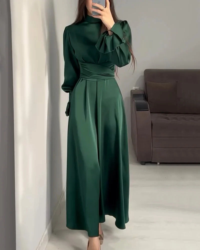ItalianFrost - Satin Maxi Dress