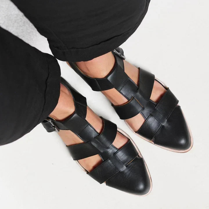 POINTED WOVEN SANDALS