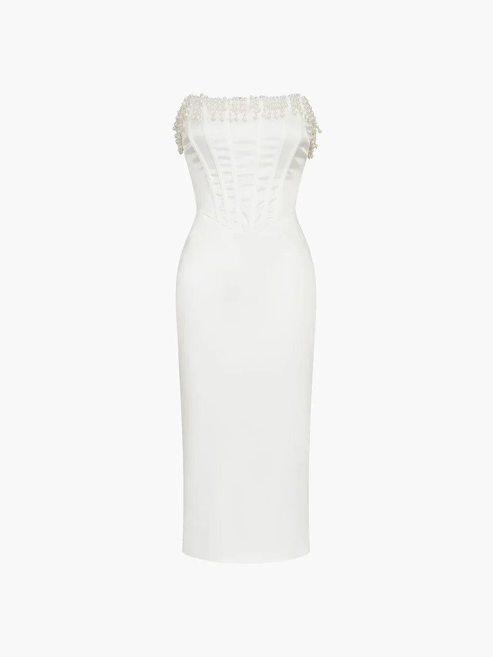 Zahra - Stunning Satin Midi Dress
