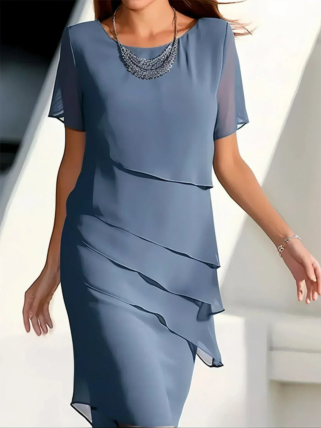 Pamela | Elegant Layered Dress
