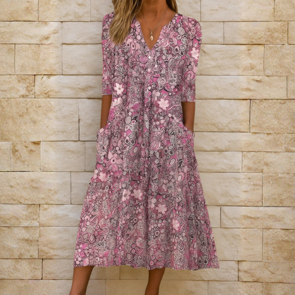 Julia | V-Neck Flow Dress