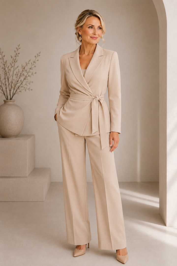 Aliyah | Tie Waist Suit
