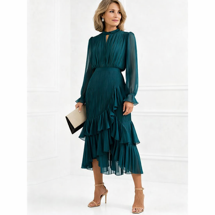 Vera | Elegant Pleated Dress