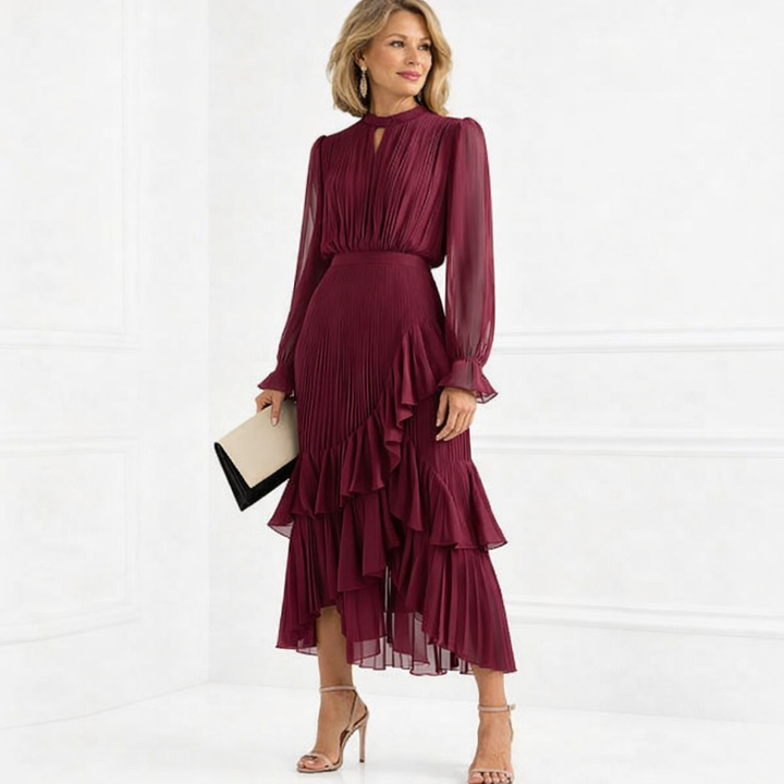 Vera | Elegant Pleated Dress