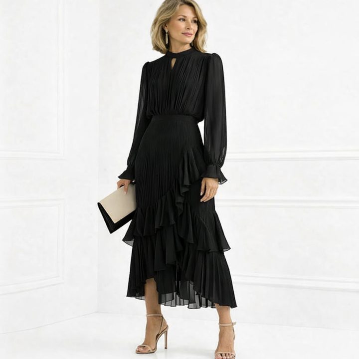 Vera | Elegant Pleated Dress