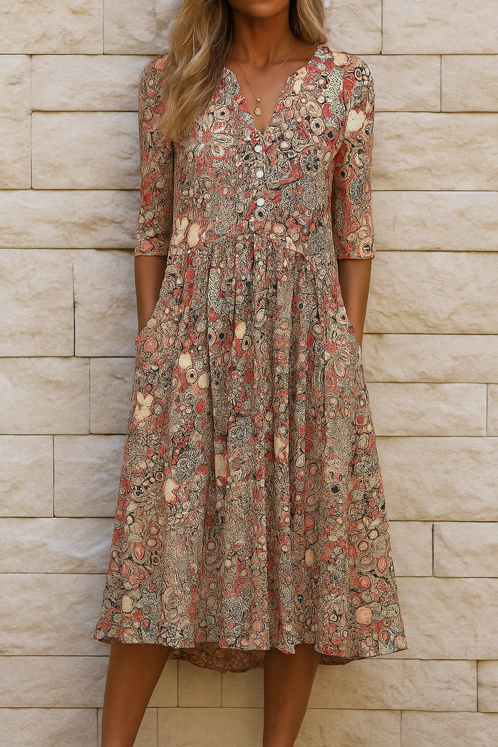 Julia | V-Neck Flow Dress
