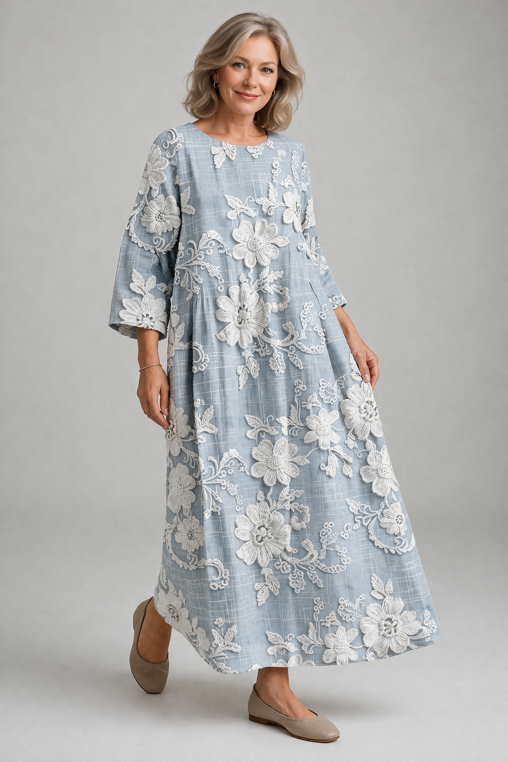 Avery - Elegant Printed Maxi Dress