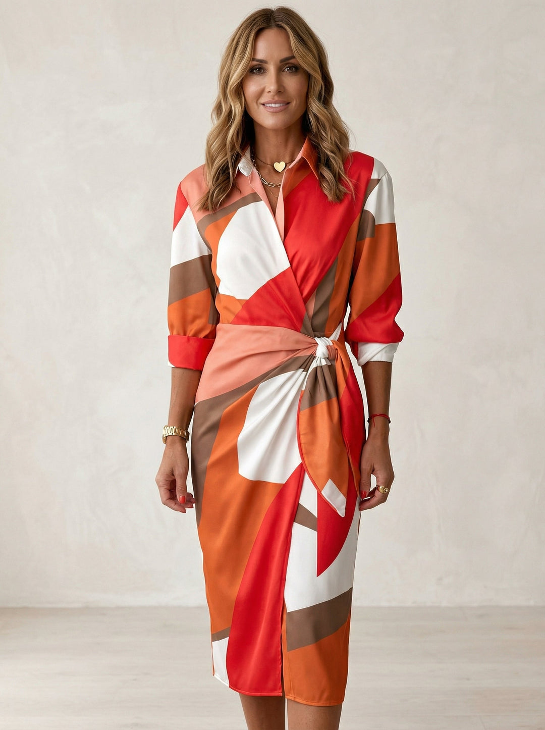Cecilia™ Elegant Striped Dress