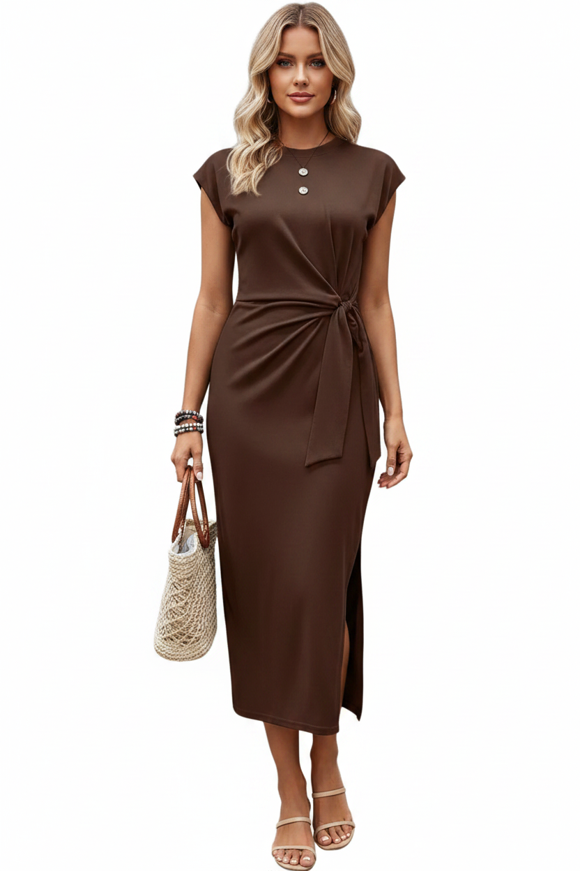 Scarlette – Striped Tie-Waist Bodycon Dress