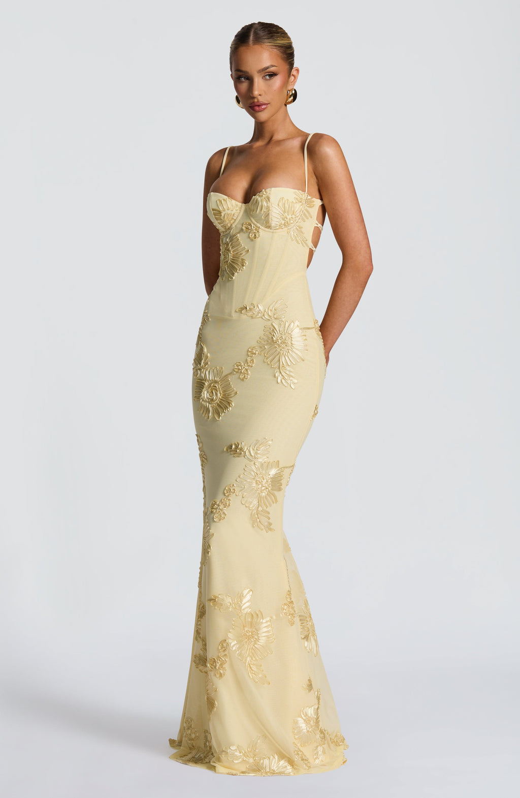 Aveline - Floral Corset Gown