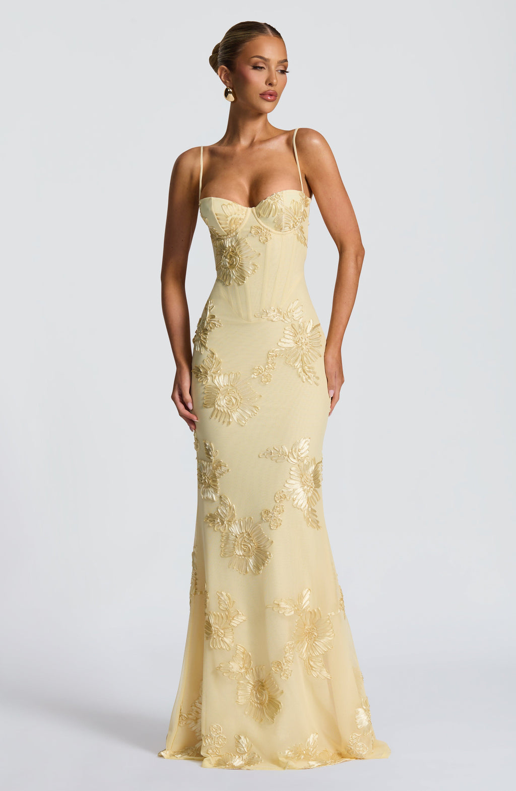 Aveline - Floral Corset Gown