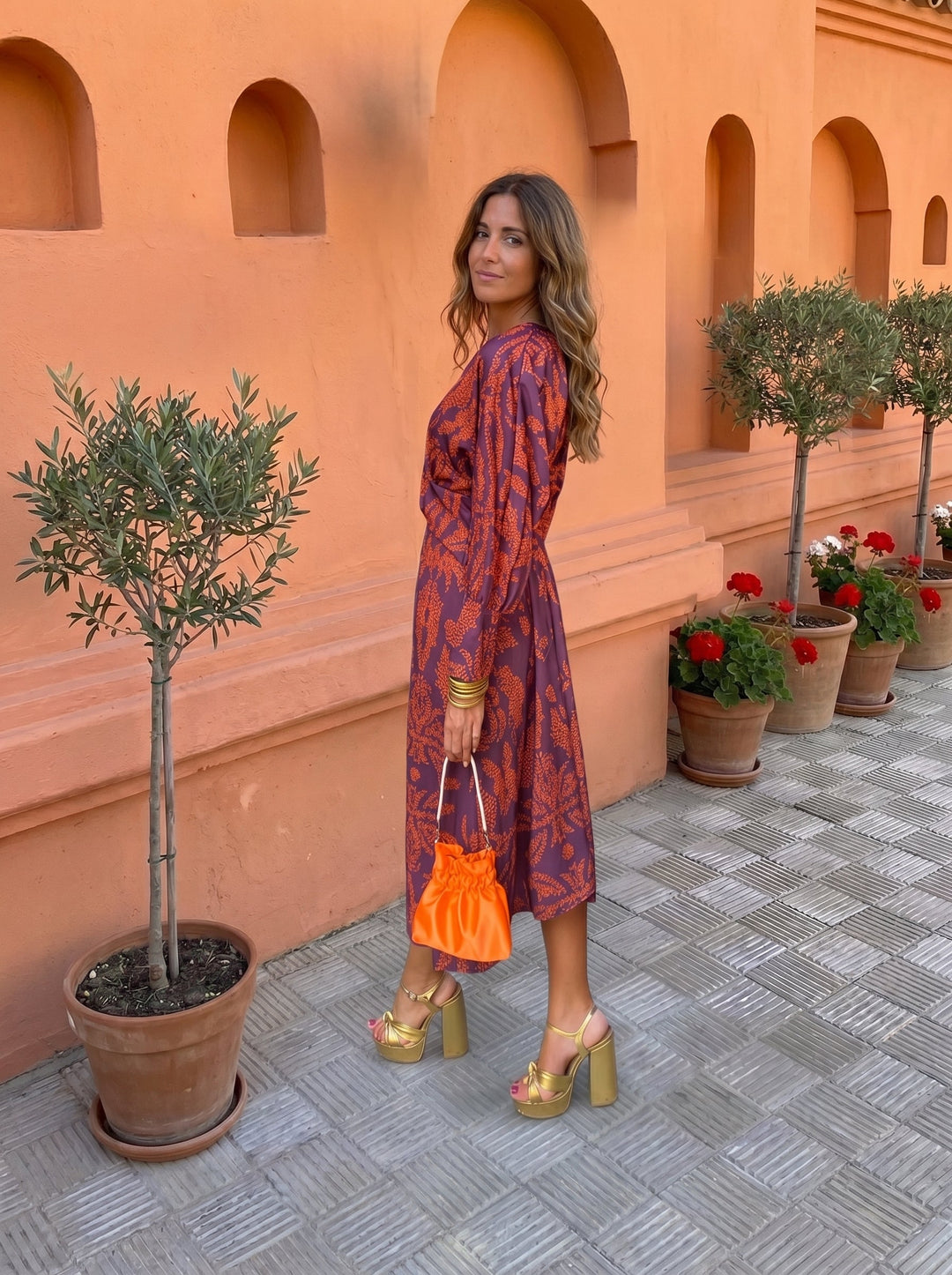 Silvia™ | Printed Midi Dress