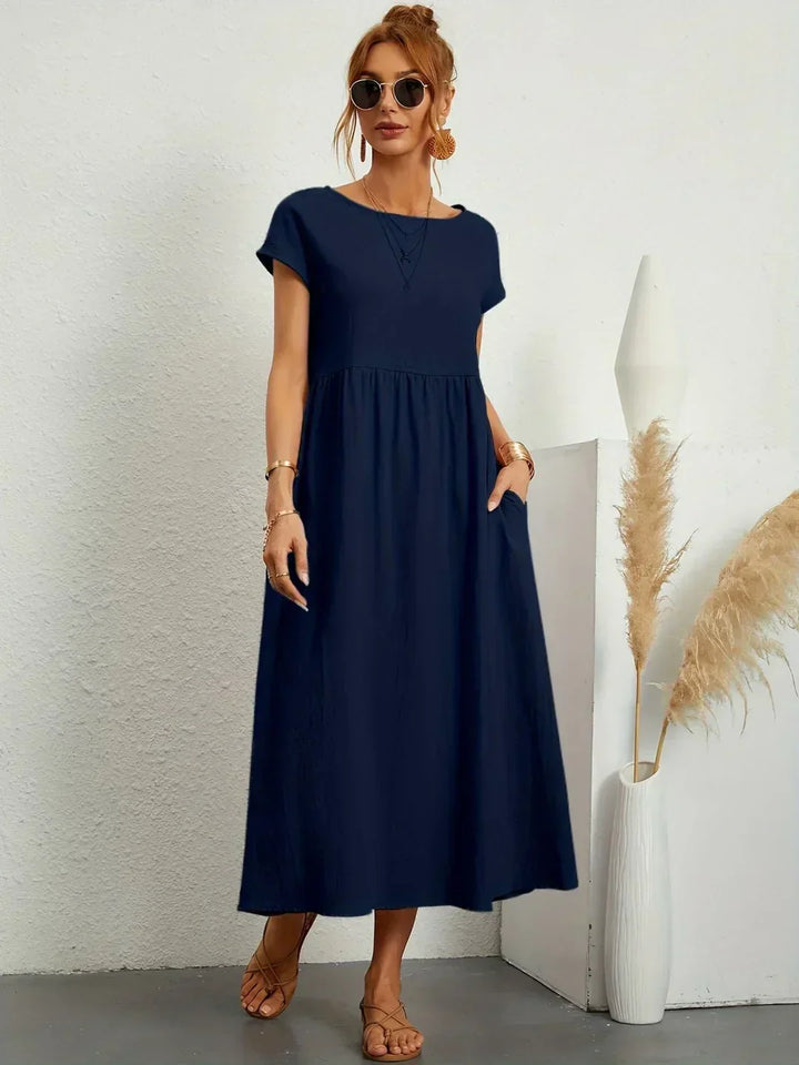 Gabrielle | Flowing Midi Dress with Timeless Elegance