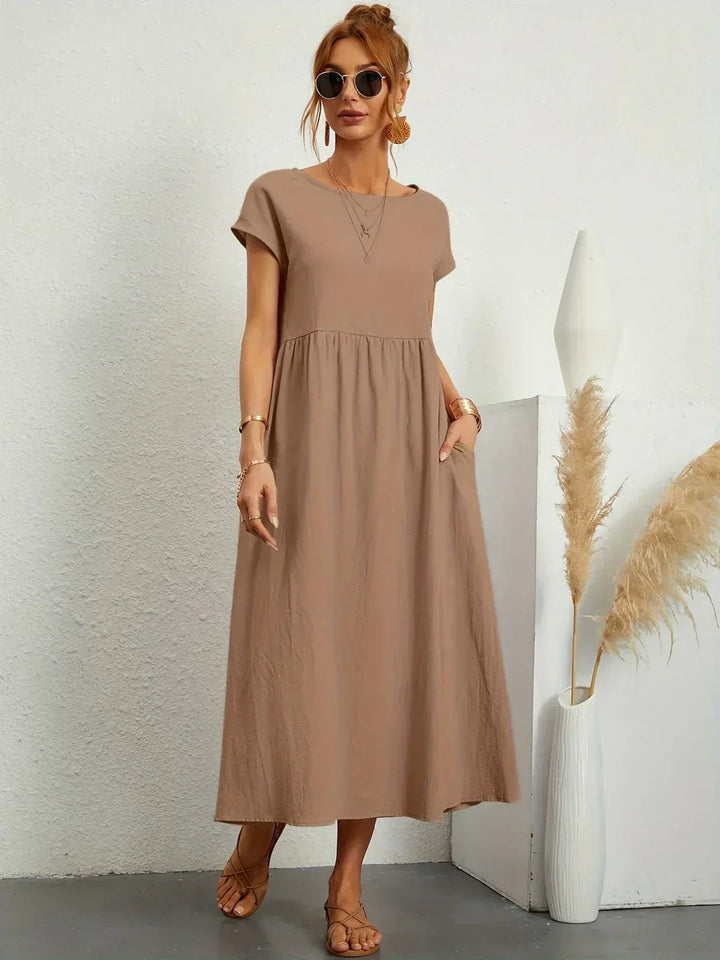 Gabrielle | Flowing Midi Dress with Timeless Elegance