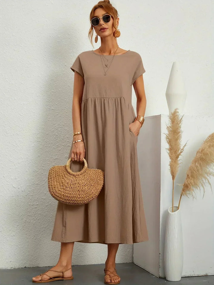 Gabrielle | Flowing Midi Dress with Timeless Elegance