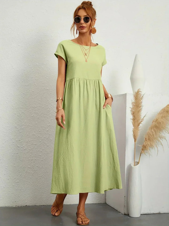 Gabrielle | Flowing Midi Dress with Timeless Elegance
