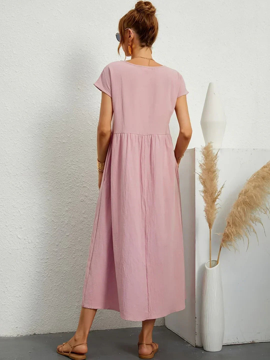 Gabrielle | Flowing Midi Dress with Timeless Elegance