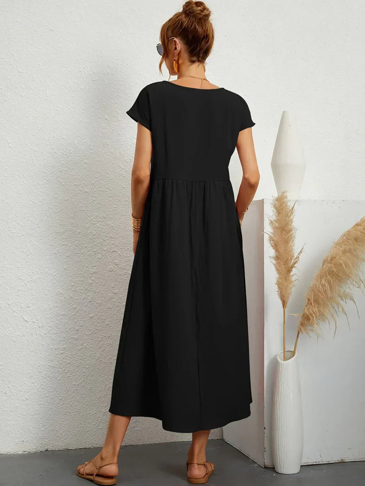 Gabrielle | Flowing Midi Dress with Timeless Elegance