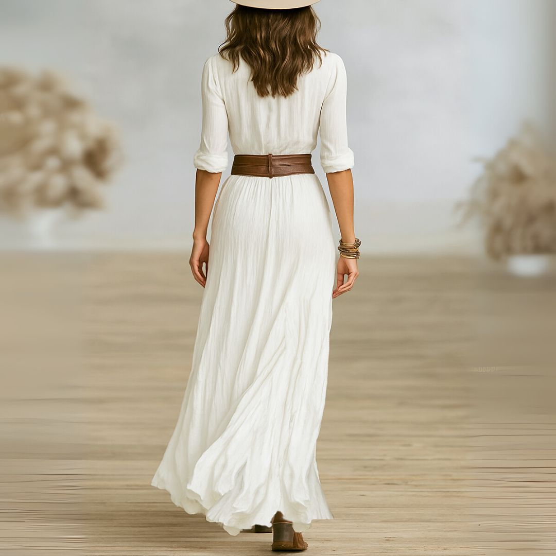 Hayley | Belted Shirt Dress