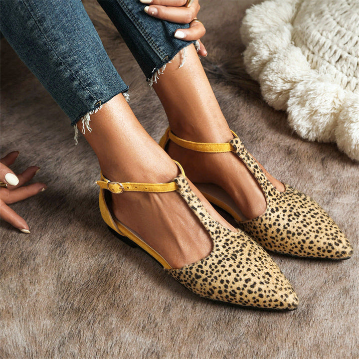 T-STRAP BALLET FLATS