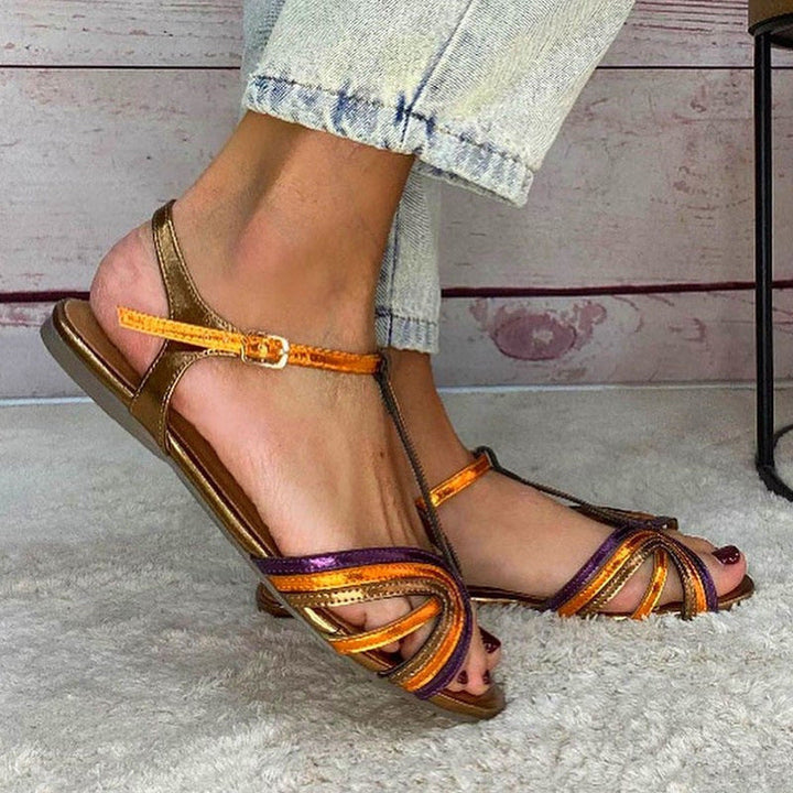 FLAT T-STRAP SANDAL