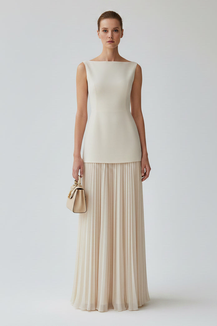 Serena | Pleated Maxi Dress Set